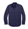 2021 new autumn and winter men's long-sleeved cotton shirt pure men's casual POLOshirt fashion Oxford shirt social brand clothing lar