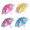 Kids Cartoon Transparent Umbrella Windproof Rain Umbrellas Children EVA Straight Long Handle Kid Girls Sun Protection Portable 2374 Y2