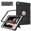 iPad의 Heavy Defender Stand Case 10.2 인치 7/8/9 세대 견고한 하이브리드 갑옷 충격 방지 킥 스탠드 표지 (B3)