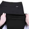 Mulheres Alto Cintura Calças Plus Size Lápis Elegantes Senhoras Estiramento Calças Casuais Feminino Outwear Leggings 210915