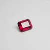 8*10mm 5 Piece /alot 4 carat Top Quality Laboratory Red Ruby corundum emerald cut Loose Gemstone for BIY fashion Ring making H1015