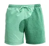 Water warme kleur veranderende shorts zomerse heren strandgolven zonneschijn coole mode vrije tijd surfen zwemmen bodybuilding volleybal snel drogende loopbroek