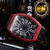 P Quality Quartz Movement Men Watches Carbon Fiber Case Sport Wlistwatch Rubber Strap Waterproof Watch Date242L