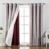 CDIY Solid Only Blackout Curtains For Living Room Bedroom Window Curtains Kitchen Curtain Thick Curtains Drapes Panel Finished 210712