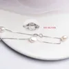 ASHIQI Baroque Natural Pearl Necklace For Women with 925 Sterling Silver Chain 6-7mm Freshwater Fashion Jewelry 220214