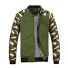 Vente en gros- Hommes Arrivée Veste Homme Automne Printemps Camouflage Vêtements Décontractés Homme Manteau Col Montant Fermeture Éclair Lâche 3 Couleurs