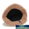 Brand New Faux Fur Winter Panama Hats Women Outdoor Sunscreen Bucket Hat Female Fashion Letter Embroidery Basin Cap Sun Caps Factory price expert design Quality