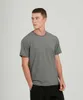 Мужская футболка спорт с коротким рукавом быстрые сушки бегущий фитнес топ, повседневная высокая эластичная дышащая сплошная цветная рубашка тренажерный зал одежда