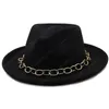 Mulheres de lã homens fedora chapéu para inverno outono elegante senhora gangster trilby sentiu igreja jazz chapéus 55-58cm ajustável