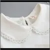 Одежда Детская родильная доставка по доставке 2021 Детские белые рубашки для девочки с длинным рукавом рюшачьего воротника для девочек блузки осень детей Schoo