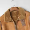 Mäns Läder Faux 2021 Äkta jacka Vinter Sheepskin Coat för män Real Wool Fur Coats Blouson Cuir Homme L1a-5017