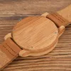 Bobo Bird Mens Klockor Top Brand Luxury Women Watch Wood Bambu Armbandsur med läderrem Relogio Masculino Drop Shipping x0625