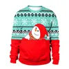 Brzydki Boże Narodzenie Sweter Snowman na prezent Santa Reindeer Sweter Kobiet Męskie Koszulki 3D i Swetry Topy Jesień Zimowa Odzież Y1118