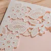 Greeting Cards CW5197 White Embossed Laser Cut Wedding Invitation Printable& Customized Greeting/birthday Card