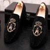 NEW Pointed Embroidery Toe Flat Rhinestone Boots for Men Male Wedding Dress Prom Homecoming Zapatos Hombre Vestir B17 319 771