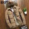 Style Winter Jacket Men Big Size M-4XL Real Fur Collar Hooded White Duck Down Thick s Warm Coats 211129