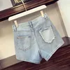 Summer 2 Piece Set Women 3D Love Letters Printing T-shirts + Fake Pocket Short Jeans 2pcs Clothes Sets Casual Suits Outfits 210506