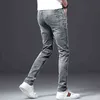 Jantour merk skinny jeans mannen slim fit denim joggers stretch mannelijke jean potlood broek blauwe herenmode casual hombre 2111111