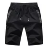 Brand Fashion Solid Färg Shorts Män Sommar 2021 Lös Andningsbar Sweat Mens Casual Running Beach M-5XL Män