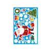 Kerstmisdecoratie Venster Decal Leuke Santa Claus Sneeuwvlok Kerstmisboom Muurstickers Verwijderbare Glas Sticker Thuiswinkel Kunst Decoratie