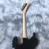 Svart hårdvara elektrisk gitarr Kina anpassad butik gjorda vackra och underbara rosa trä fingerboard