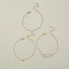 Link Chain 3Pcs/set Bohemian Gold Color Pin Pearl Multi-layer Bracelet Set For Women Simple Boho Beach Bangle Jewelry Friend Gift