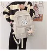 Japanska Kawaii Cow School Bags för Teenage Girls Boys 2021 Ny Söt Ryggsäck School Bag för Teenage Girls Boys College Studenter Q0528