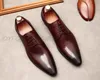 Nouveautés robe hommes chaussure en cuir véritable Designer Oxford chaussure pour hommes formel mariage bureau Brogue chaussures d'affaires noir marron