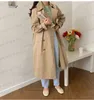 Women's Trench Coats Women's 2022 Style Spring Autumn Fashion Windbreaker Mid-length Korean Chic Temperament Loose Long Coat F260