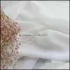 Gordijn venster behandelingen thuis textiel tuin wit tesen voor woonkamer decoratie moderne chiffon massief pure voile keuken J0727 drop d
