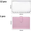 A6 Binder Planner Pink Notebook Binder e 12 peças 6 furo pasta Zipper Zipper, Bolsos de embaixagem Cash envelope wallet 0224