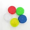 Plastic Herb Grinder Colorful Smoking Accessory Transparent 3 Layers 60MM Diameter Tobacco Crusher For Glass Pipe Bong