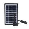 4W 10V 380L/H Solar Panel Water Pump Landscape Pond Pool Aquarium Floating Fountain with 6 Nozzles