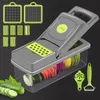 Flerfunktionella grönsaker Fruktverktyg Potatis Masher Ricer Vegetabilisk Slicer Peeler Cutter Carrot Shredder Grater 4 i 1 Funktion ZYY1003