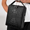 Intera fabbrica borsa da uomo per il tempo libero borsa moda in pelle di coccodrillo in pelle goffrata borse a tracolla moda uomo borse264w