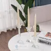 Good Quality Crystal Candle Holders With Many Small Diamonds Glass Candlestick Home Decorative Wedding New Year Party Decoration(high)