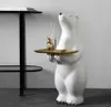 Kutup ayısı zemin dekorasyon büyük hayvan depolama tepsisi oturma odası sundurma ev dekorasyon eve taşınma hediye