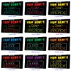 LX1290 Your Names Open Arcade Game Room Light Sign Gravure 3D double couleur