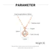 Collier de sac d'argent chanceux en cristal d'or rose, collier de pendentifs de sac chanceux, collier de collier de tour de cou