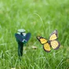 Garden Decoration Funny Toy Solar Humming Bird Flying Birds Butterflies Fluttering Vibration Toys Solar-Power Dancing Fly Butterfly 144set With DHL Delivery