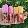 Lipgloss Base Private Etikett Balm Moist Läppstift Frukt Kids Gör din egen linje Oljekokosnöt Blomma Naturlig Läppglans