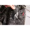 Girls hole denim shorts summer for girls cotton kids cute 210701