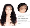 Кружева передний парик бразильский 100% человеческие волосы 13x4 кузовные волны придумывали парики для женщин