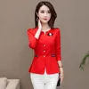 Негабаритный 5xl Fashion Business Formal Suits Women Work Office Ladies с длинными рукавами Собственные повседневные элегантные Slim o Seck Blazer Женские пиджаки