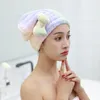 Towel Dry Hair Bowknot Shower Cap Soft Water-absorbent Quick-drying Colorful Coral Fleece Bath Accessories
