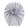 A940 Infant Baby Hat Knot Headwear Child Toddler Kids Children Cotton Beanies Turban Donuts Hats 10 Colors