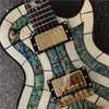 2022 SHOP Custom Shop Abalone Inlay Electric Guitar con Dragon Inlay personalizzato su chitarre disponibili Guitarra5349684
