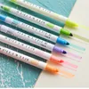 12 unids/set bolígrafos Milkliner japoneses delineador de leche pluma fluorescente de doble cabeza lindo arte resaltador dibujo pluma papelería