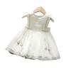 Princesse bébé fille robe d'été fête anniversaire tutu robe blanc baptême robes de mariée pour nouveau-né vêtements Vestido Infantil Q0716