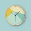 Zegary ścienne Nowoczesne Design Silent Clock Digital Nordic Minimalist Mute Salon Kitchen Horloge Murale Home Decor